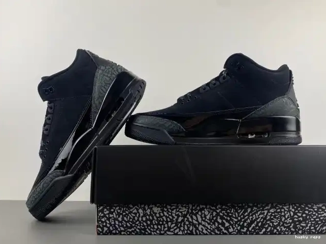 Rep Husky Air 3 Jordan Black Cat CT8532-001 0404